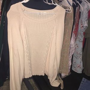 Cream knit sweater